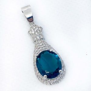 London Blue Topaz Pendant
